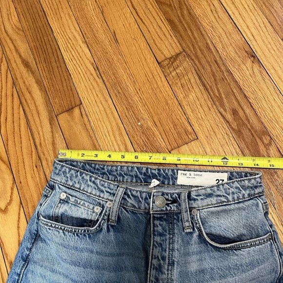 Rag & Bone Alex High-Rise Straight Jeans in Lucy Blue Size 27 - Picture 14 of 15